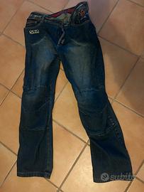 Pantalone jeans invernale con protezioni