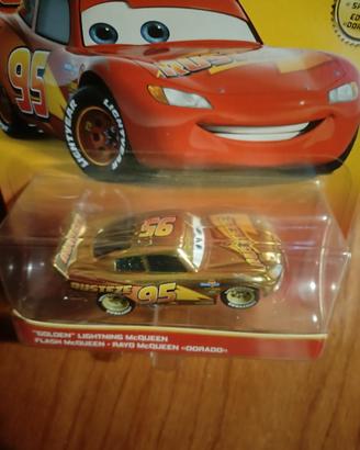 Pixar Cars Golden Lightning McQueen 