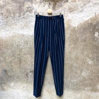 Pantaloni Tommy Hilfiger blu a righe bianche viola
