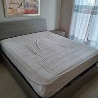 letto matrimoniale contenitore +  2 comodini + 