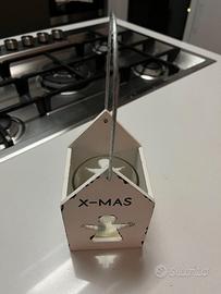 Addobbi di Natale - Portacandele casetta