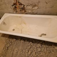 Vasca da bagno in ghisa smaltata bianca