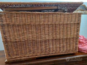 baule in vimini porta tutto
