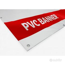STRISCIONE BANNER in pvc 200x100 occhiellato