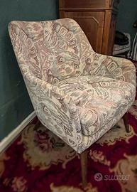 Coppia di poltroncine vintage anni 70, rifatti