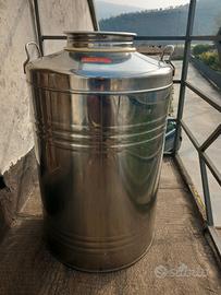 CONTENITORE  OLIO ACCIAIO INOX 100 LITRI