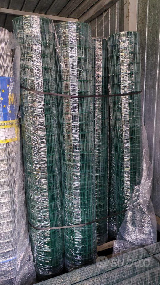 Rete Metallica Plastificata Verde 50cm X 25m - Maglia 13mm - Foto 11