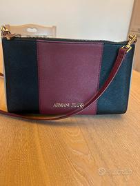 Borsa Armani Jeans a tracolla nero/bordeaux