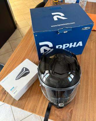 Casco HJC rpha 70 carbon con interfono
