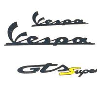 VESPA 125 250 300 GTS SUPER KIT ADESIVI TARGHETTA 