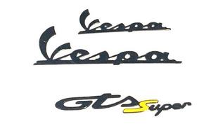 VESPA 125 250 300 GTS SUPER KIT ADESIVI TARGHETTA 
