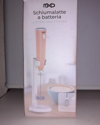 Schiumalatte a batteria rosa