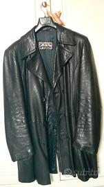 Giacca vintage anni '80 in vera pelle scamosciata