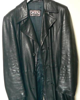 Giacca vintage anni '80 in vera pelle scamosciata