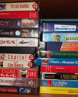 Lotto videocassette vhs film famosi 