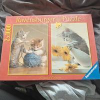 Ravensburger Puzzle 2x1000 Pezzi Gatti