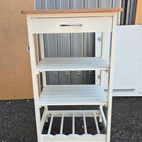 Carrello da cucina con cassetto e ripiani