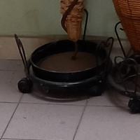 PORTAVASO IN FERRO BATTUTO A 3 CUORI GRANDI