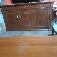 Mobile più  tavolo con sedie da salone 