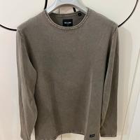 Pullover girocollo grigio