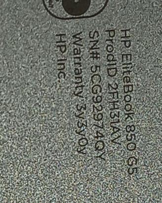 Notebook   HP-ELITEBOOK 850 G5