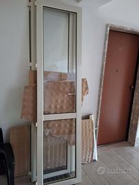 Porta Finestra a 2 Ante in Alluminio Bianco (Tagli
