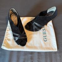 Guess sandali neri pelle scamosciata tg 36 donna