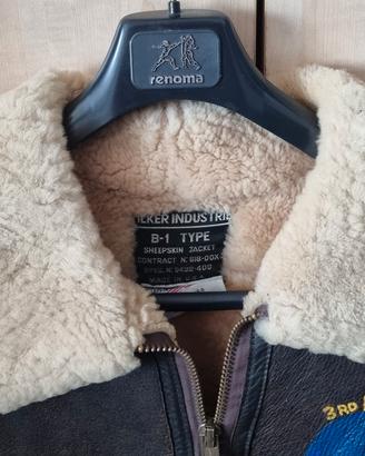 SCHEEPSKIN ALPHA INDUSTRIES mod B1 tg 48 USA