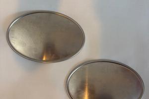 Coppia tabelle portanumero bombate piccole