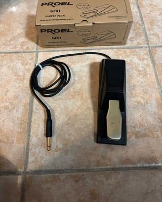 Pedale sustain Proel GF01 con scatola e accessori