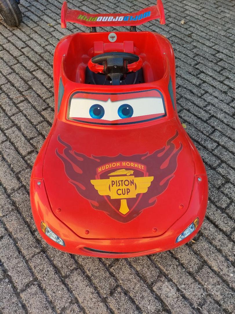 Macchina Elettrica Cars Saetta McQueen Auto a Batteria Cavalcabile Bimbi  Disney