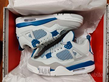 Air Jordan 4 Retro Sneakers Blu militare taglia 40