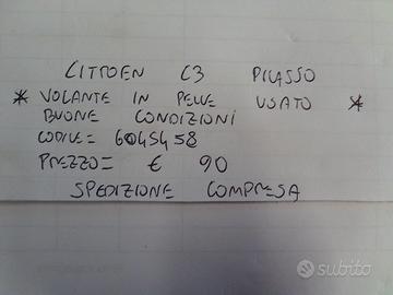 Volante in pelle citroen c3 picasso