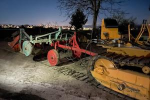 Carrello porta attrezzi per cingolato