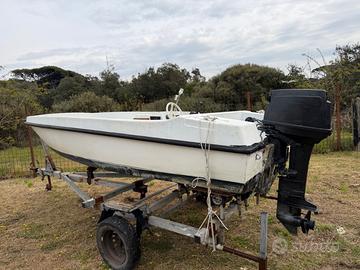 Barca Sessa mambo 4,30 con Suzuki 25/50 superthree