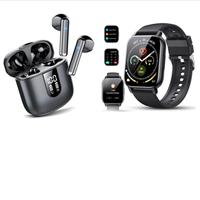 kit completo: smartwatch e  auricolari Bluetooth