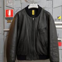 Bomber vera pelle Customizzato – Urban Style L/XL