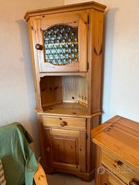 Mobile angolare in legno massello