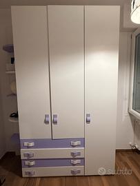 Armadio cameretta bambina
