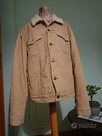 Giubbotto velluto beige uomo levi's sherpa s