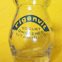Rigenvit, vasetto  yogurt,  in vetro litografato
