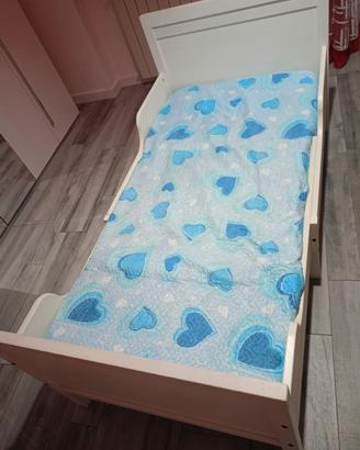 struttura letto e materasso allungabile ikea