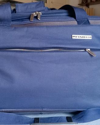 Borsone da viaggio Pittarello blu con tracolla