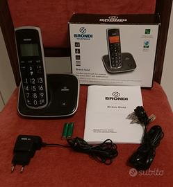 Brondi Bravo Gold telefono fisso con cordless 