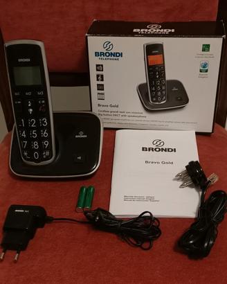 Brondi Bravo Gold telefono fisso con cordless 