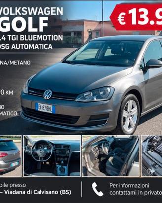 VOLKSWAGEN GOLF 1.4 TGI BENZINA-METANO