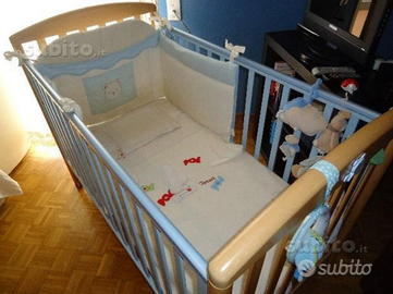 Lettino giroletto e trapunta