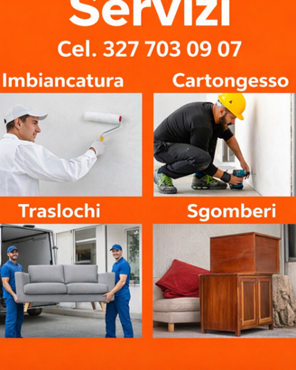 Imbianchino Cartongesso Sgomberi Traslochi