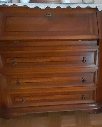 Secretaire/Ribalta in noce massello