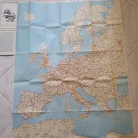 Carta geografica Europa ore caduta del muro